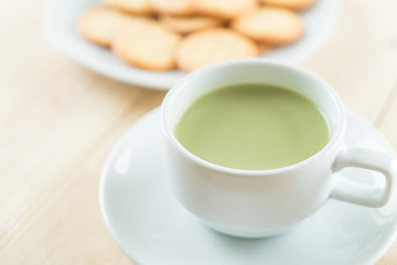 hot matcha latte