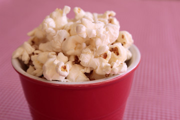 popcorn in a red cup