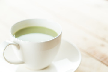 hot matcha latte