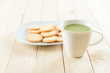 hot matcha latte