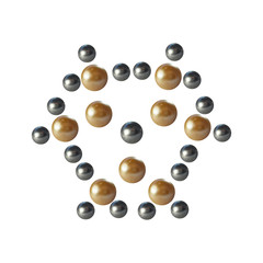 Medical scientific cell. Abstract graphic design of molecule structure, vector illustration