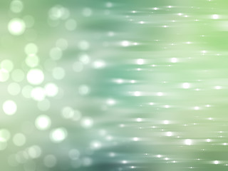 Bokeh light, shimmering blur spot lights on blue and green