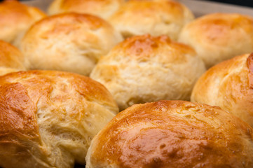 Frische selbstgemachte Brioche/Hamburgerbrötchen
