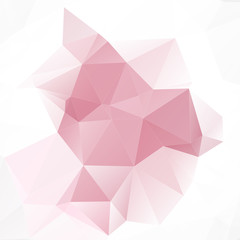 Rose Quartz Polygonal Mosaic Background Creative Design