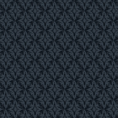 Seamless abstract retro pattern in vintage style . Dark blue pattern for printing on fabric . Textile printing. Background pattern for design . Abstract seamless background .