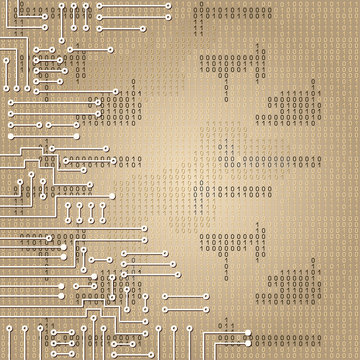 Electronic circuit and  binary code