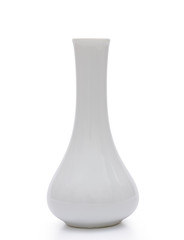 White vase isolated on a white background