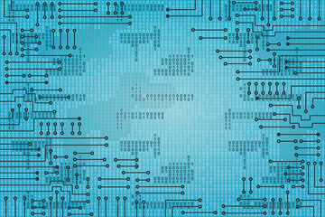Electronic circuit and  binary code
