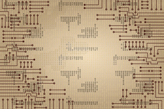 Electronic circuit and  binary code