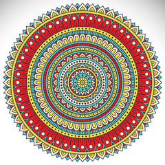 Fototapeta na wymiar Vector indian Mandala