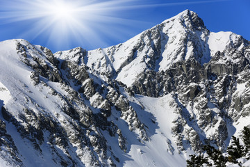 tatra mountains at winter