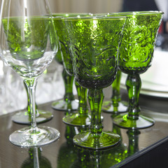 green glasses