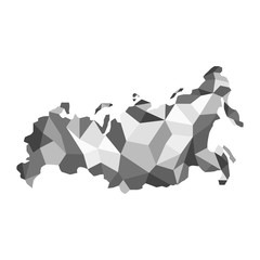 vector map Russia polygon