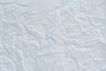 Crumpled white paper background