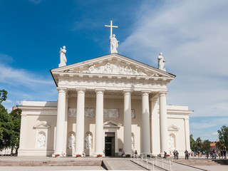 Fototapeta na wymiar Cathedral of St. Stanislaus and St. Vladislav, Vilnius, Lithuani