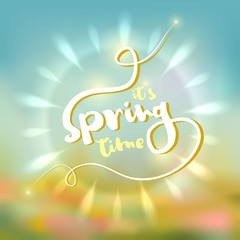 Typographic Design - It's Spring Time