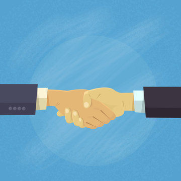 Handshake Business People Hands Shake Agreement Concept 