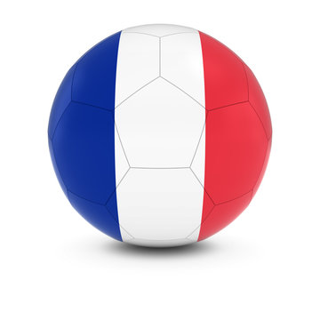 France Football - French Flag on Soccer Ball