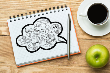 Coffee cup for fresh idea