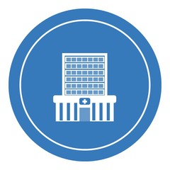 Hôpital dans un panneau