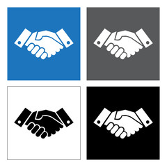 handshake icon set
