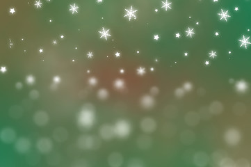 Christmas green background. The winter background