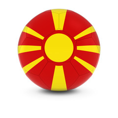 Obraz premium Macedonia Football - Macedonian Flag on Soccer Ball