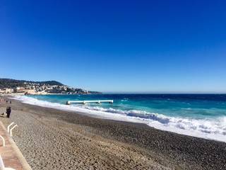 Nizza, spiaggia e Promenade des Anglais