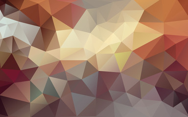 Autumn coffee warm background - brown yellow red abstract illustration