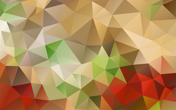 Abstract mosaic green red brown abstract background 