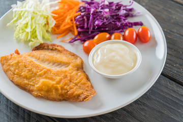fried fish steak