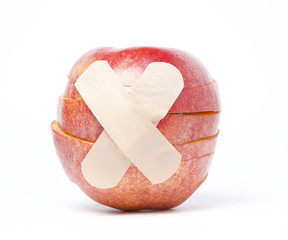 Injured Red Apple