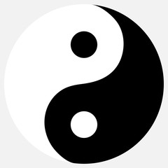 Fototapeta premium Yin yang icon