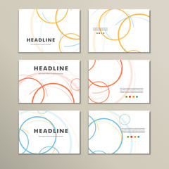 Vector abstract circle set