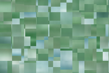 Bokeh light, shimmering blur spot lights on blue and green abstr