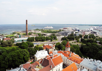 City of Tallinn on the Baltic Sea.