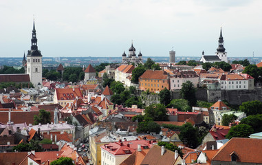 Obraz premium Old city Tallinn in Estonia.