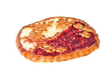 Apple and berry cheesecake