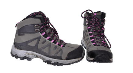 A pair of winter  hiking boots