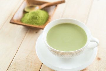 hot matcha latte