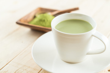 hot matcha latte