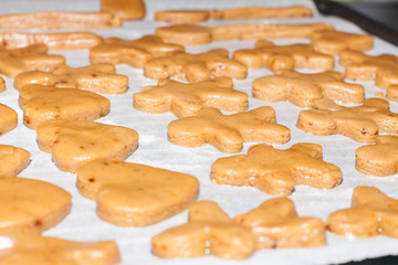 Cookies before baking
