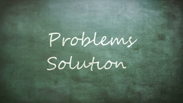 Problems and Solutions words on board