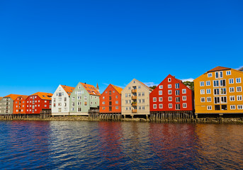 Cityscape of Trondheim Norway