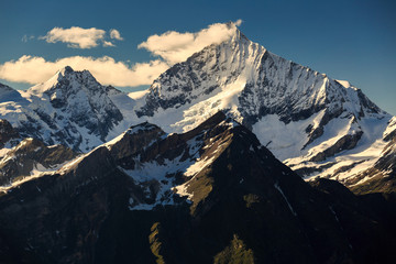 View of Alps mountain range at Zermatt