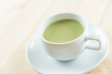 hot matcha latte