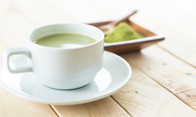 hot matcha latte