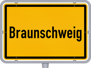 Ortsschild, Braunschweig