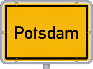 Ortsschild, Potsdam