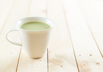 hot matcha latte